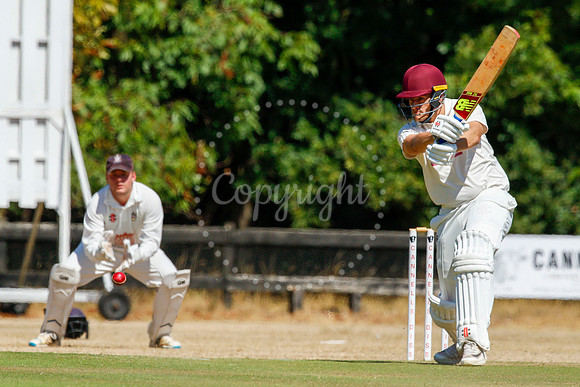 Cricket action from Old Buckenham v Lowestoft Town