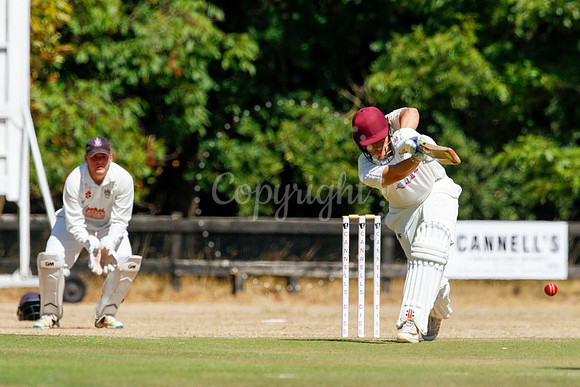 Cricket action from Old Buckenham v Lowestoft Town