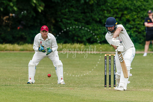 Cricket action from Diss v Hethersett