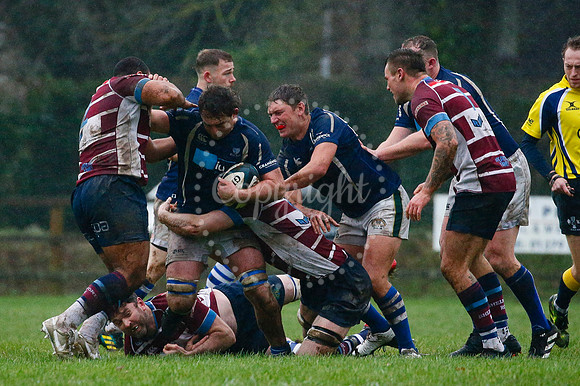 Rugby action from Diss vs Shelford II
