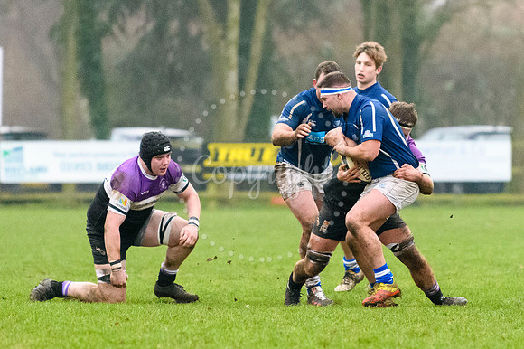 Rugby action from Diss v Woodford