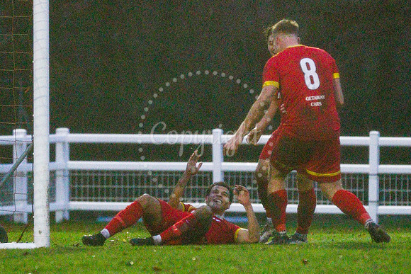 Football action from Walsham-le-Willows vs  Brantham Athletic in