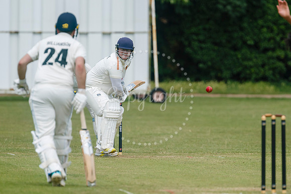 Cricket action from Diss v Hethersett
