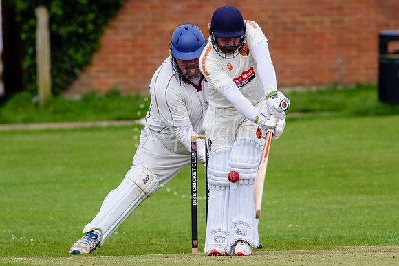 Cricket action from Diss vs Bradenham in their first game of the