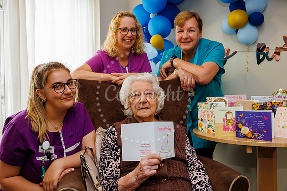 Marie Still of the Hartismere Place Care Home who has celebrated