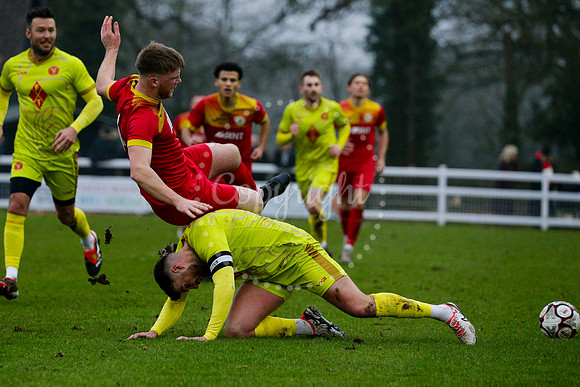 Football action from Walsham-le-Willows vs Whitstable Town