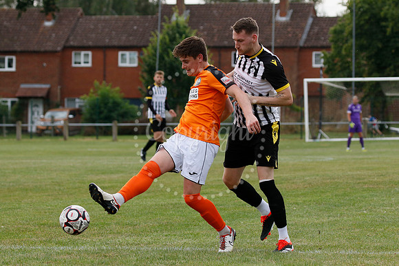 Football action from Harleston Town vs Heacham