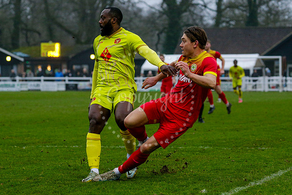 Football action from Walsham-le-Willows vs Whitstable Town