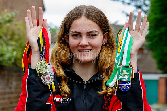 14 year-old Long Stratton High School student Alexandra Woods co