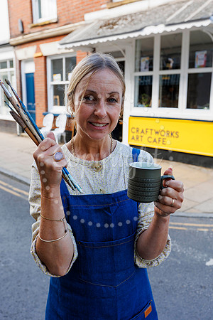 Jo Shepherd has opened Craftworks Art Cafe in Harleston last wee