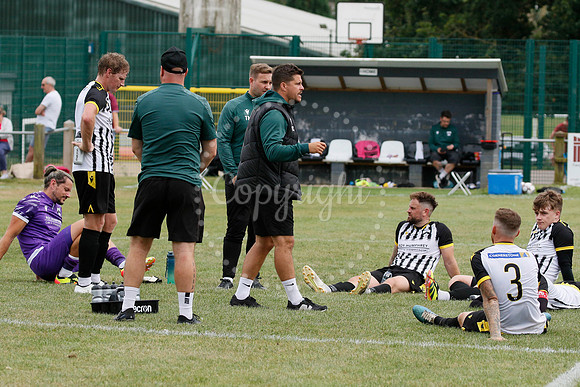 Football action from Harleston Town vs Heacham