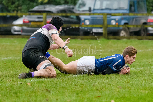 Rugby action from Diss v Woodford