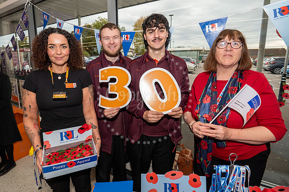 Sainsburys, MildenhallLaunch of annual RBL Poppy Appeal. Pictur