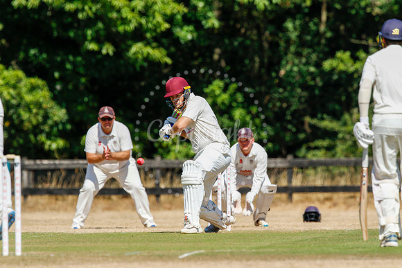 Cricket action from Old Buckenham v Lowestoft Town