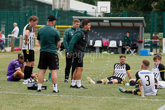 Football action from Harleston Town vs Heacham