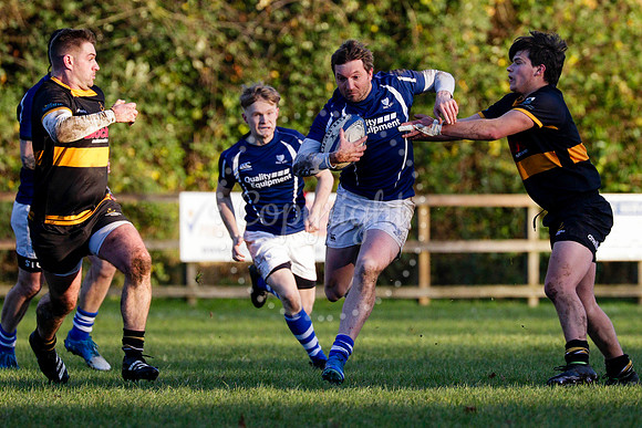 Rugby action from Diss II (Saracens) hosting Southwold II