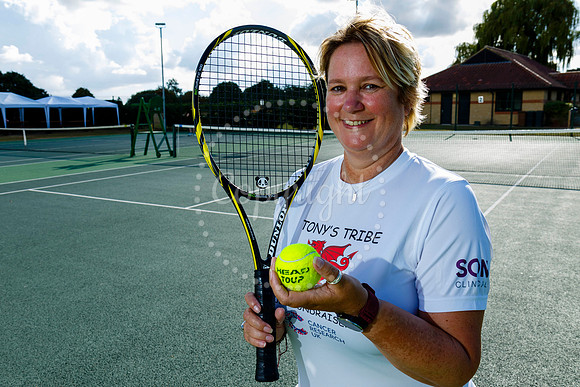 Polly Allen at Wortham Tennis Club who’ll be taking up the cha
