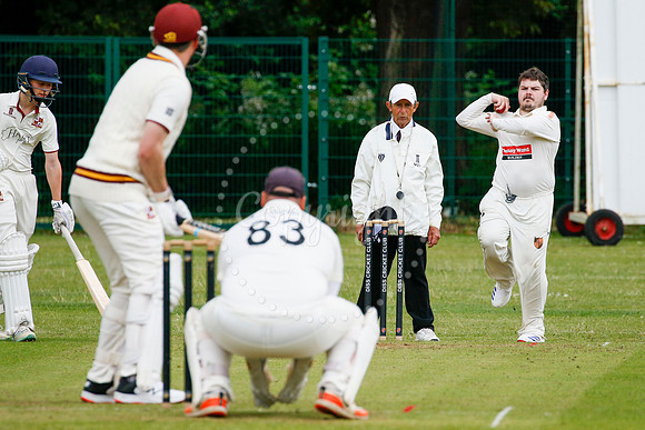 Cricket action from Diss vs Downham Stow II