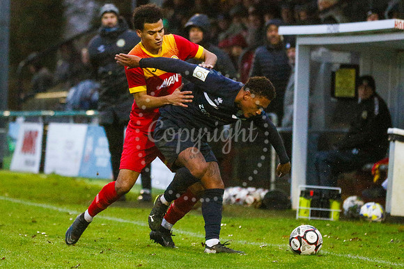 Football action from Walsham-le-Willows vs  Brantham Athletic in