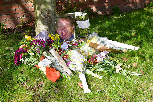 Floral tributes at Holy Trinity Church, Southwell