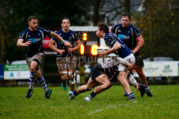 Rugby action from Diss vs Shelford II