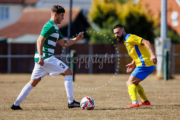 Football action from Framlingham v Norwich United