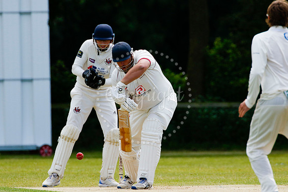 Cricket action from Garboldisham vs Sprowston