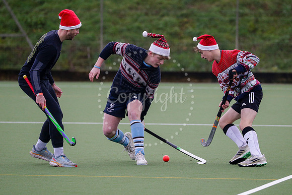 Santa v Elves at Harleston Magpies Hockey Club