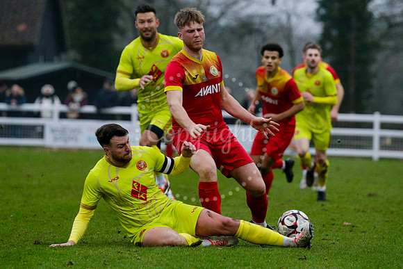 Football action from Walsham-le-Willows vs Whitstable Town