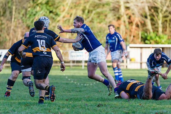 Rugby action from Diss II (Saracens) hosting Southwold II