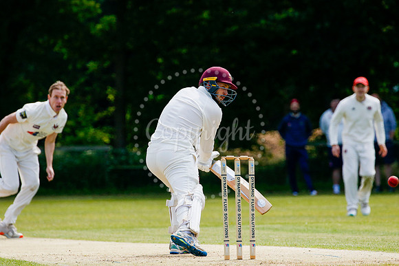 Cricket action from Garboldisham vs Sprowston