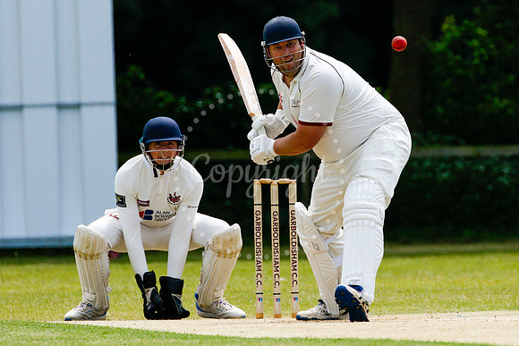 Cricket action from Garboldisham vs Sprowston