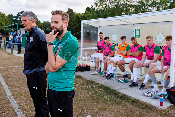 Framlingham FC manager Liam Abraham