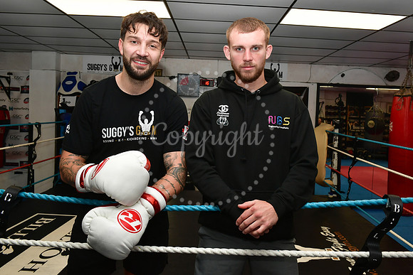 Boxing fighting at Newark Showground
