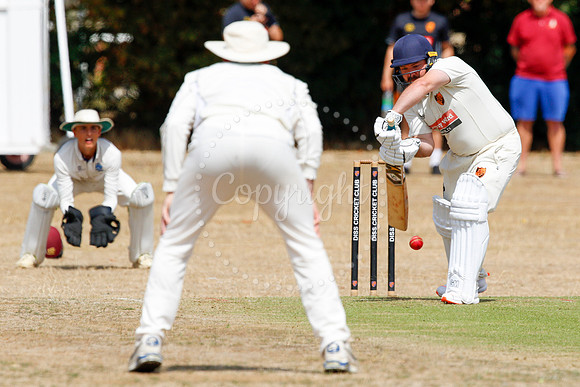 Cricket action from Diss v Cromer