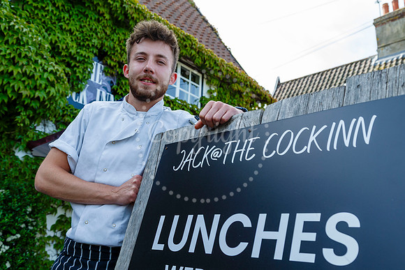 Jack Cronin-Aldridge chef at the Cock Inn pub in Diss.