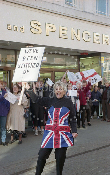 25 years ago - protest outside Newark M&S