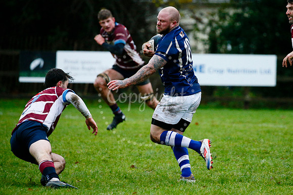 Rugby action from Diss vs Shelford II