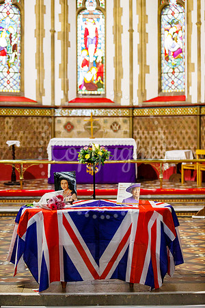 The book of condolence set-up for the memory to Queen Elizabeth