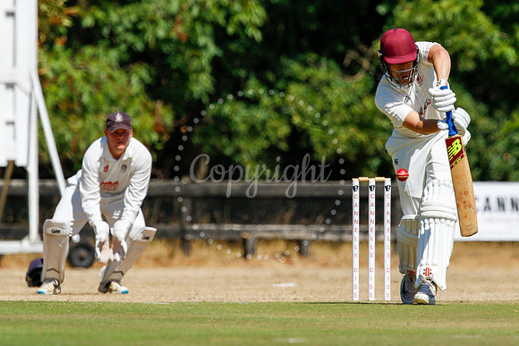 Cricket action from Old Buckenham v Lowestoft Town