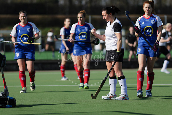 Hockey action from Harleston Magpies Ladies’ II hosting Bishop’s Stortford I