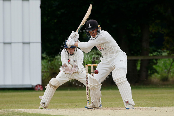 Cricket action from Garboldisham vs Bradfield