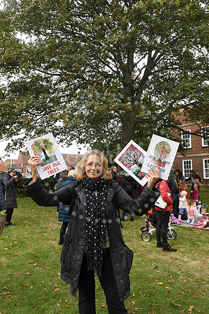 Peaceful picnic and music to protest against felling of trees