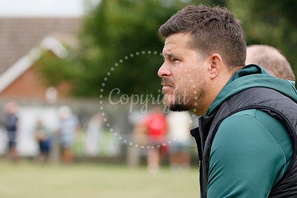 Football action from Harleston Town vs Heacham