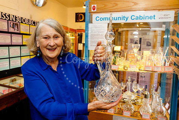 Ann Kent has a new exhibition in the community cabinet of Diss M