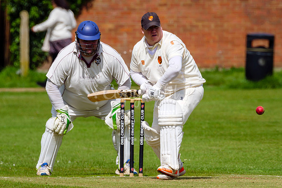 Cricket action from Diss vs Bradenham in their first game of the