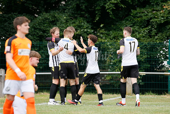 Football action from Harleston Town vs Heacham