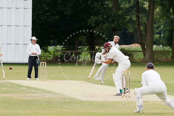 Cricket action from Garboldisham vs Bradfield