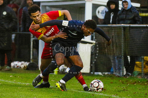 Football action from Walsham-le-Willows vs  Brantham Athletic in