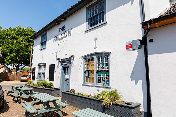 The Falcon pub in Pulham Market